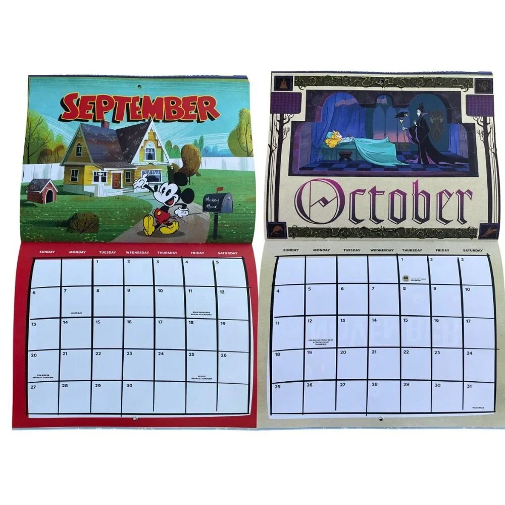 NEW‎ Set of 2 2026 Disney DisneyWorld Annual Passholder Exclusive Calendar